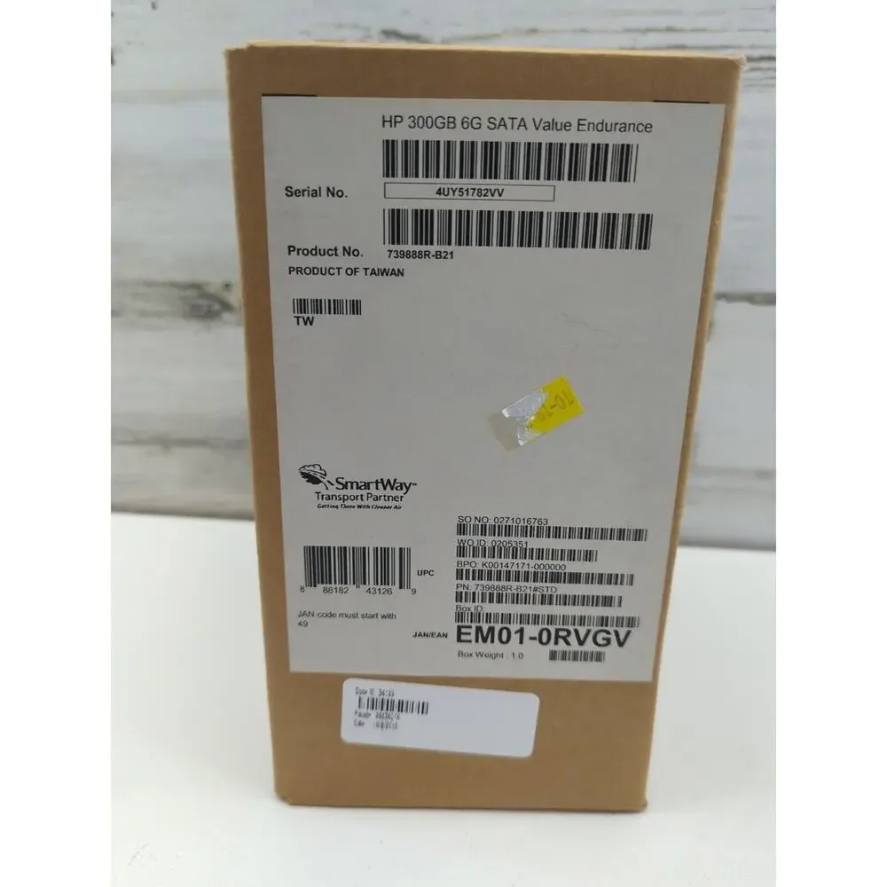 HPE 739888-B21 300GB 2.5in VE SATA-6G SC‎ Enterprise Value G8 G9 SSD Open Box